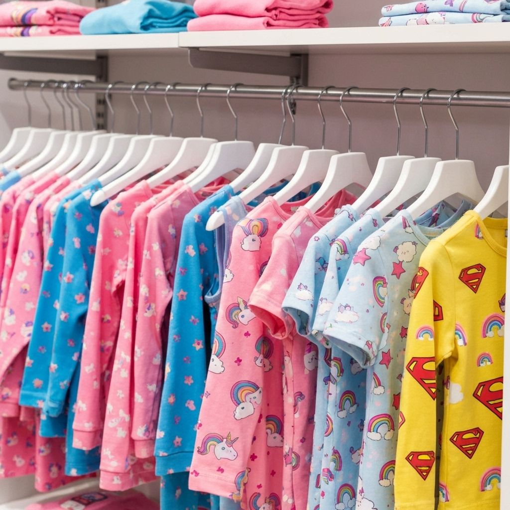 Assorted kidswear display